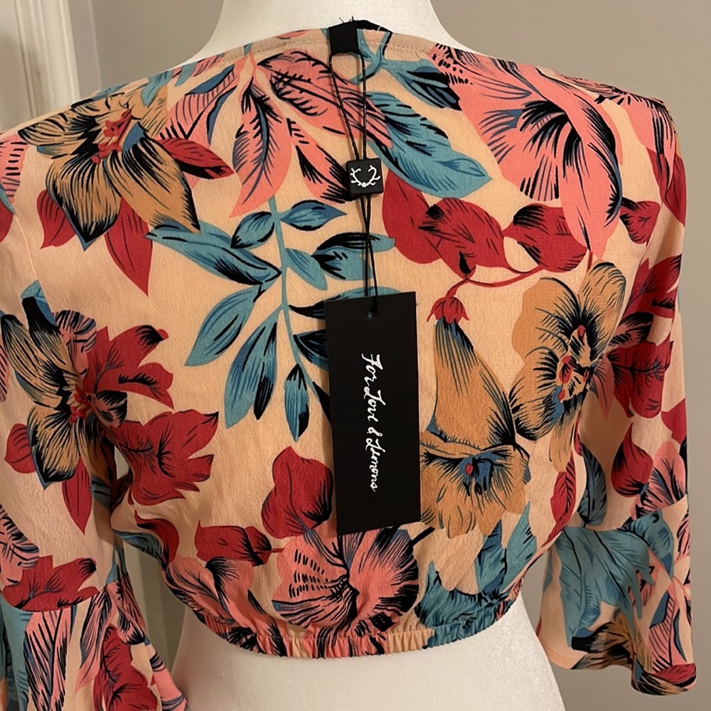 NWT For Love & Lemons Crop Top - Picture 5 of 5